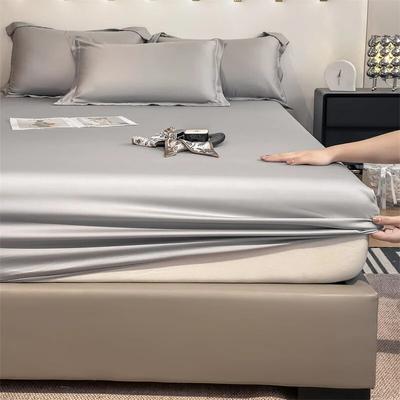 3pcs Set 100% Bamboo Mattress Protector Mattress Cover Fitted Sheet with Elastic Band Bedsheet 1000 Thread Count Queen King Size