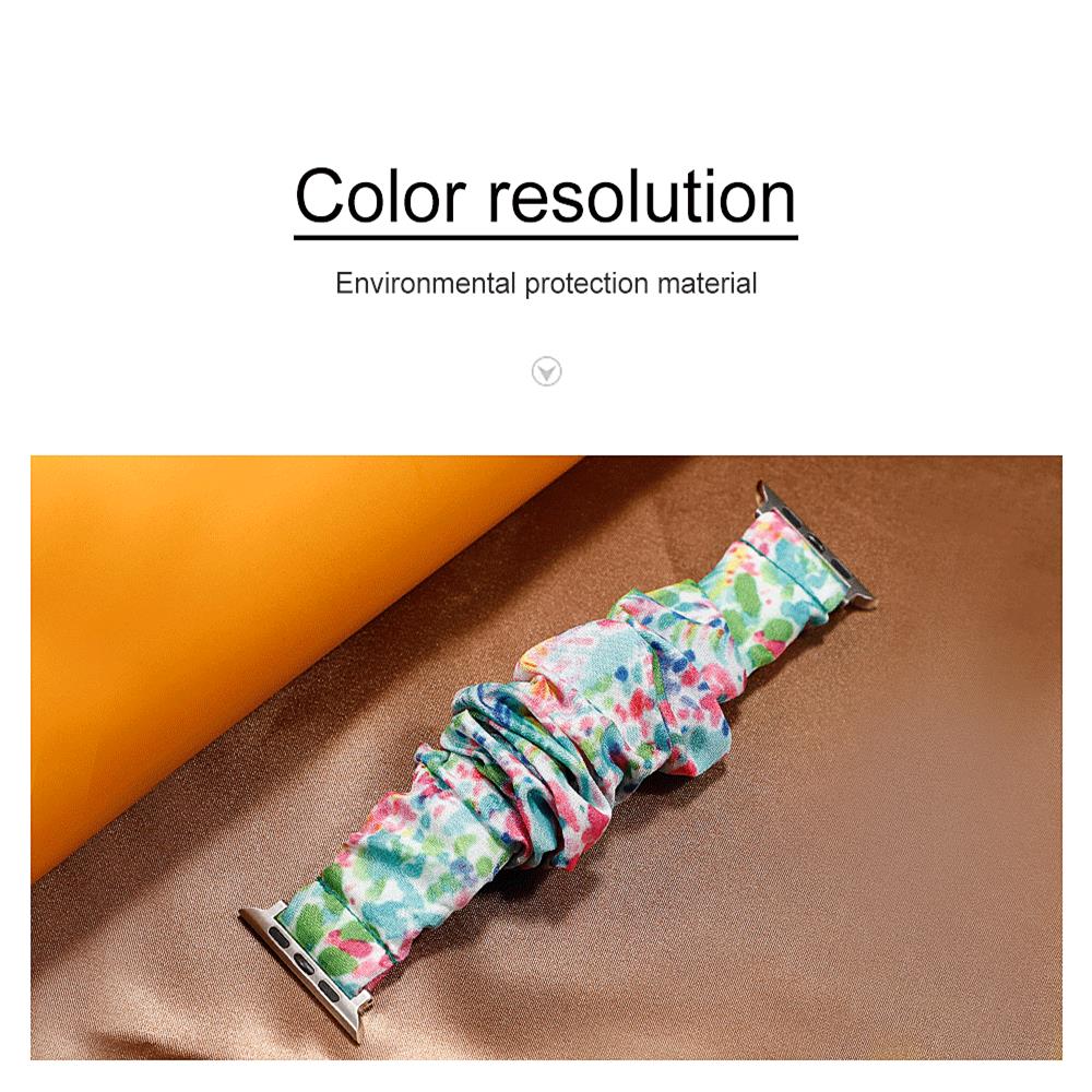 Scrunchie Strap for apple watch band 44mm 40mm 45mm 41mm 38mm 42mm 49mm correa bracelet iwatch series 4 5 6 3 SE 7 8 9 ultra 2