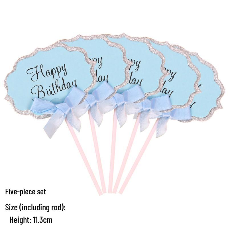50-Piece Blank Insert Cards for Cake Decorations and Celebrations