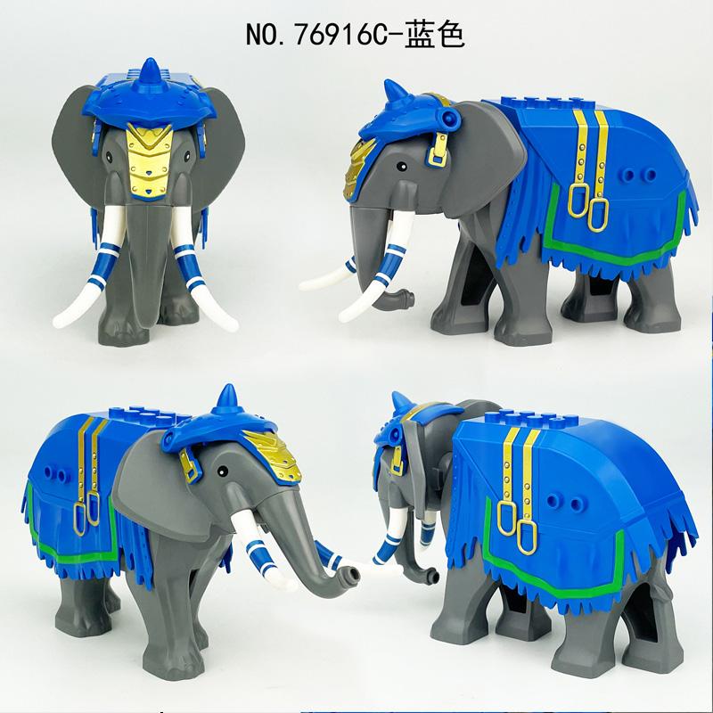MOC Animal Scene Building Blocks Zoo Elephants Giraffes Chimpanzee Camels Goats Camel Parrots Pigeon Accessories Bricks Toys N09