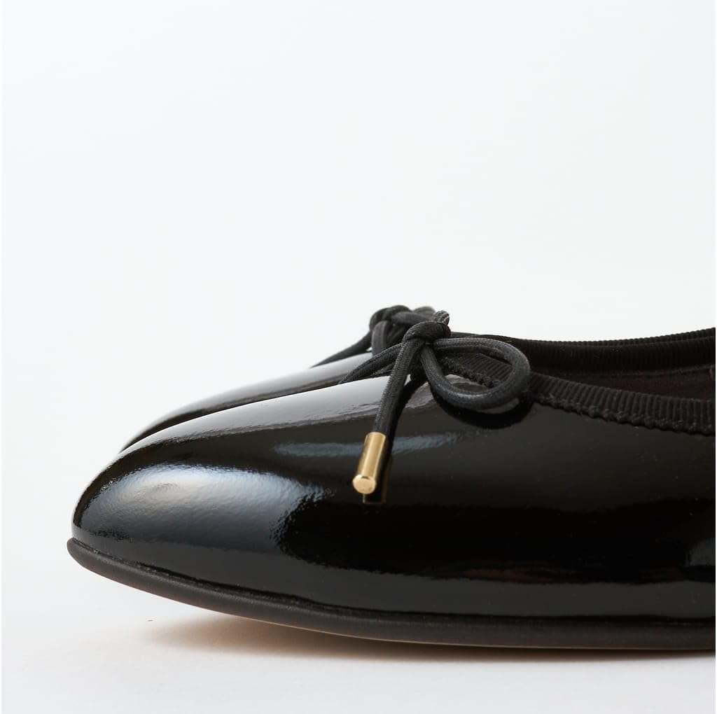 Diana Low-Heel Flats, Made in Japan, Black, Size 22.5cm, 114115600009