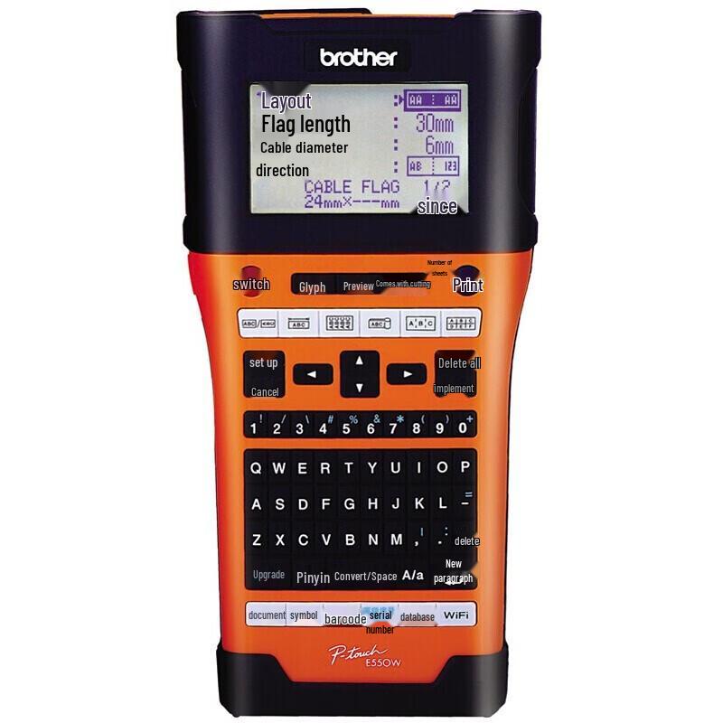Brother PT-E550W Handheld Portable Wi-Fi Label Printer