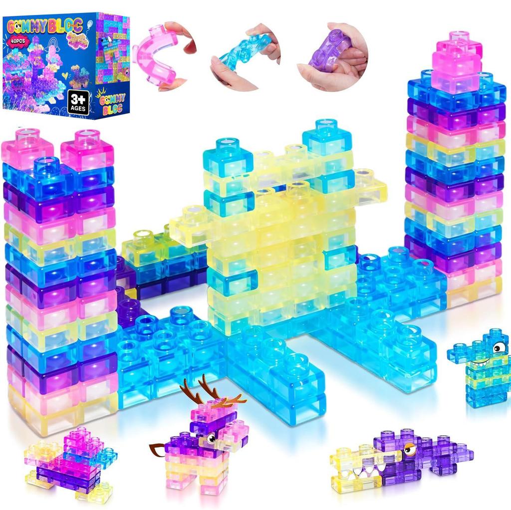 Soft and Stress-Relieving Jelly Building Blocks for Children