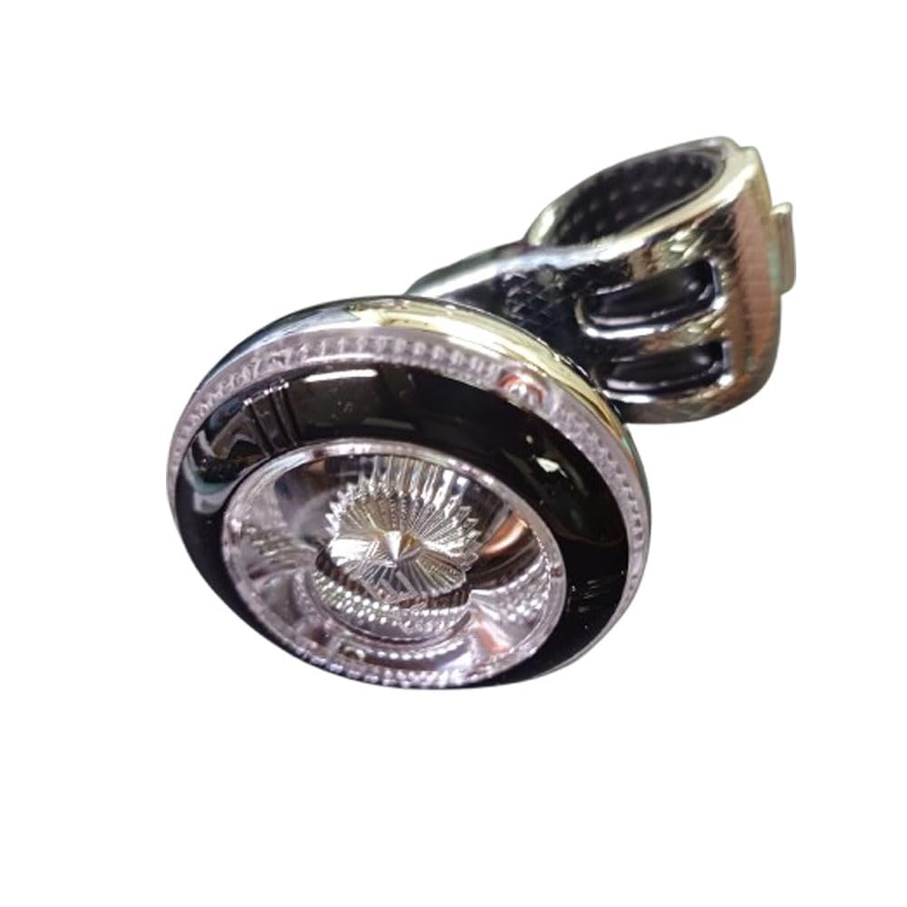Manivela de Potência REX Design de Luxo com Rolamento de Esferas de Metal para Rotação Suave e Fácil Instalação de Manopla de Volante para Carros Kei. Caminhão, Carro, Spinner.