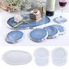 5Pcs Irregular-shaped Epoxy Silicone Molds Tray Casting Mould for DIY Casting