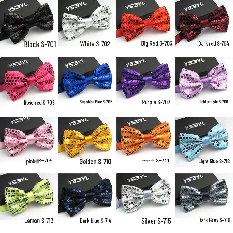 

Double Layer Sequin Bow Tie for Men & Women: Ideal for Stage Performances Green Sequin Bow Tie - S-713