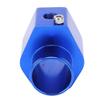 Universal Water Temp Joint Pipe, Aluminum Water Temp Temperature Joint Pipe Sensor Gauge Radiator Hose Adapter with Clamps, Blue 26mm