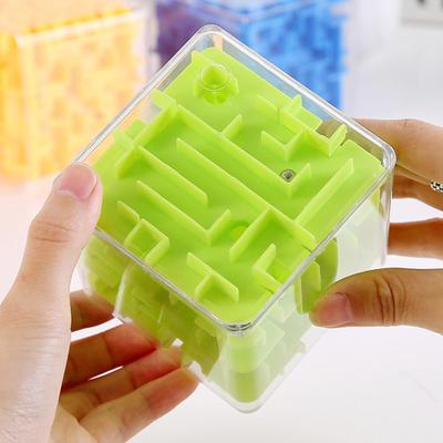 Cubo Puzzle Labirinto Fidget Giocattolo Rompicapo Cubo 3D Giocattolo Sollievo dall'Ansia Gioco Portatile con Rotazione di Sfere Cubo Educativo Bambini Ragazzi Ragazze Regalo