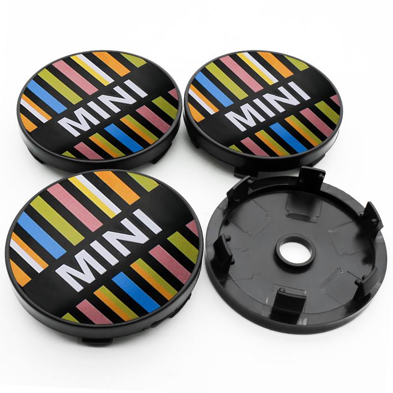 4Pcs 54mm 56mm 60mm Car Wheel Center Hub Cap For MINI Cooper JCW WORKS R55 R56 F55 F56 R57 R58 R59 R60 Rim Cover Stickers Decal