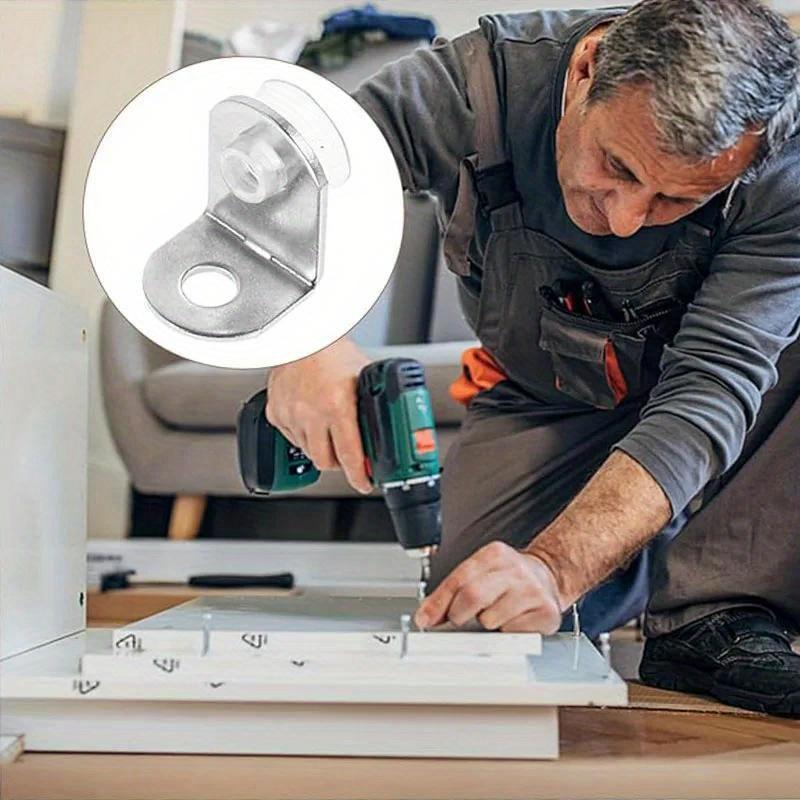 16pcs Small Corner Glass Holder Brackets Brackets Wood Brackets Shelves Shelf Supports