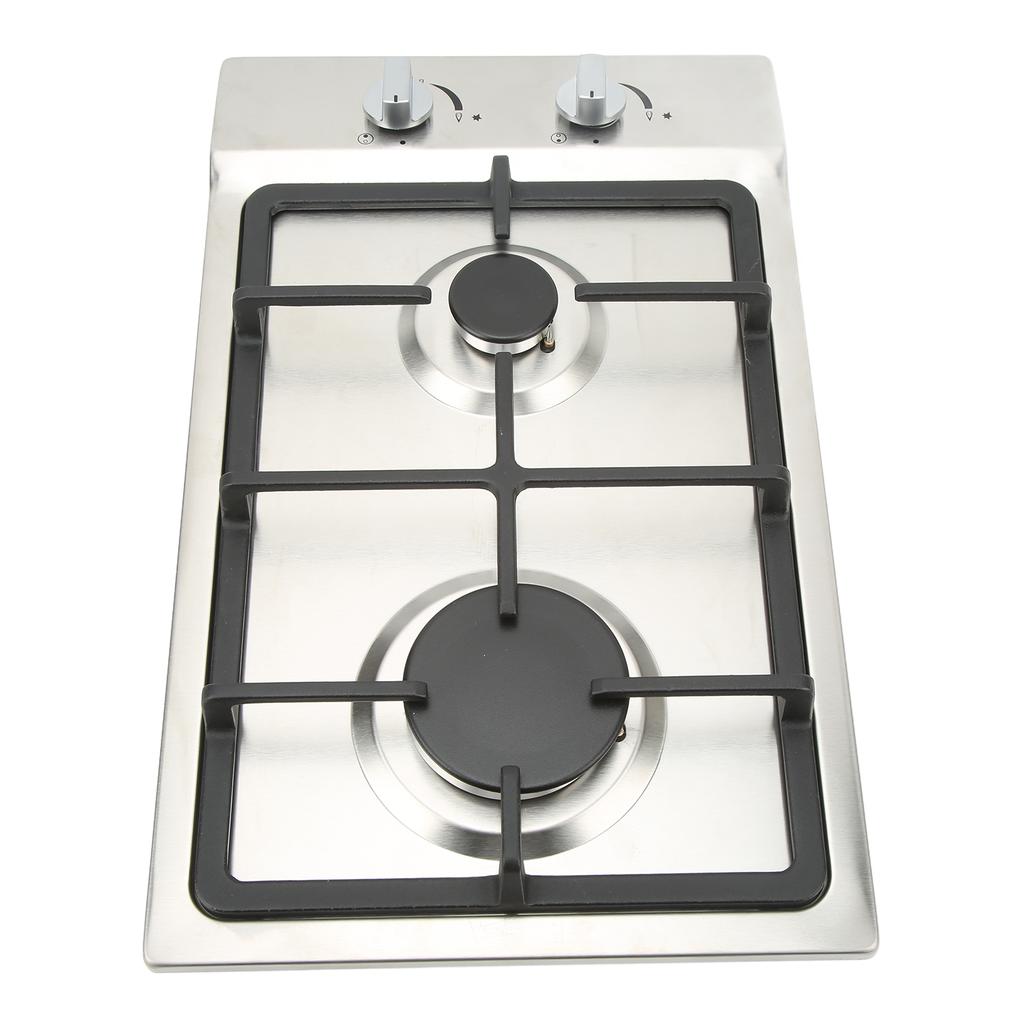 2 Burners Gas Stove Gas Cooktop 2.5KW 2.3KW LPG NG Dual Fuel Built In Gas Hob Thermocouple Protectio