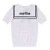 MARTINE GOLF Sailor Collar Sweater_White
