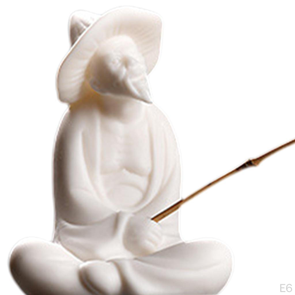 Statue Figurine Tea Ornament Accessories Ceramic Sculpture Decoration Gift for Tearoom Children's