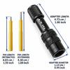 Metal Bike Suspension Inflation Adapter for Air Fork and Rear Shock Pressure Work, Stored with Cycle Repair Gear