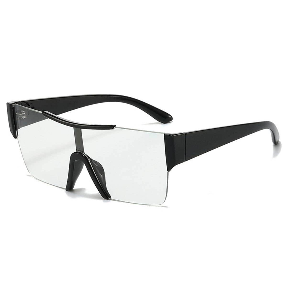 

Luxury Brand Designer Flat Top Rimless Sunglasses Women For Men Vintage Popular Sun Glasses Punk Outdoor Oversized Eyeglasses UV