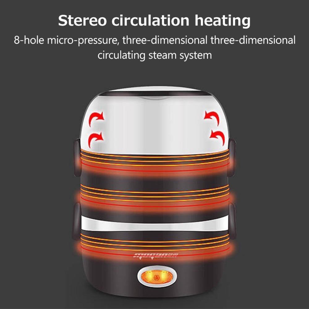 110V Portable Food Warmer 2L Food Heater Portable Heated Bento Box For Picnics