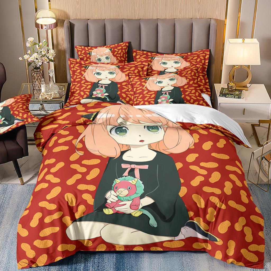 Spy X Family 3D Print Anime Printed Bed Set Duvet Cover Pillowcase Bedding Set Bed Linen Sheet Quilt Cover Full Queen King Size
