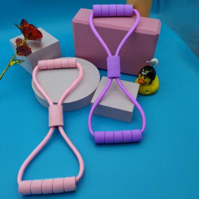 8-förmige Trage für Frauen mit offenem Schulter- und Rückenspannseil, Gummiband, Haushalts-Fitness-Yoga-Ausrüstung, 8-förmiges Rückentrainingsgerät