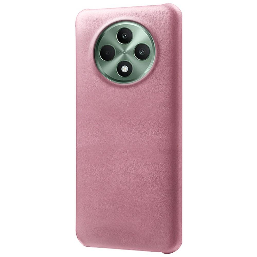 For Oppo Reno12 F 5G Case Calf Texture PU Leather Hard PC Protective Phone Cover