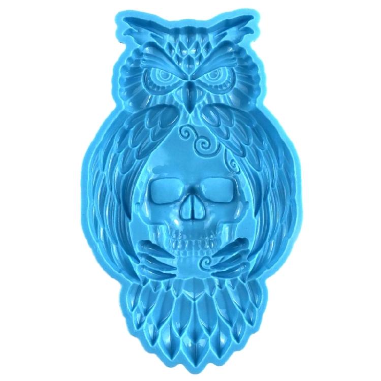 Halloween Eulen Schädel Dekor Form DIY Ornamente Anhänger Epoxidharz Bastelform