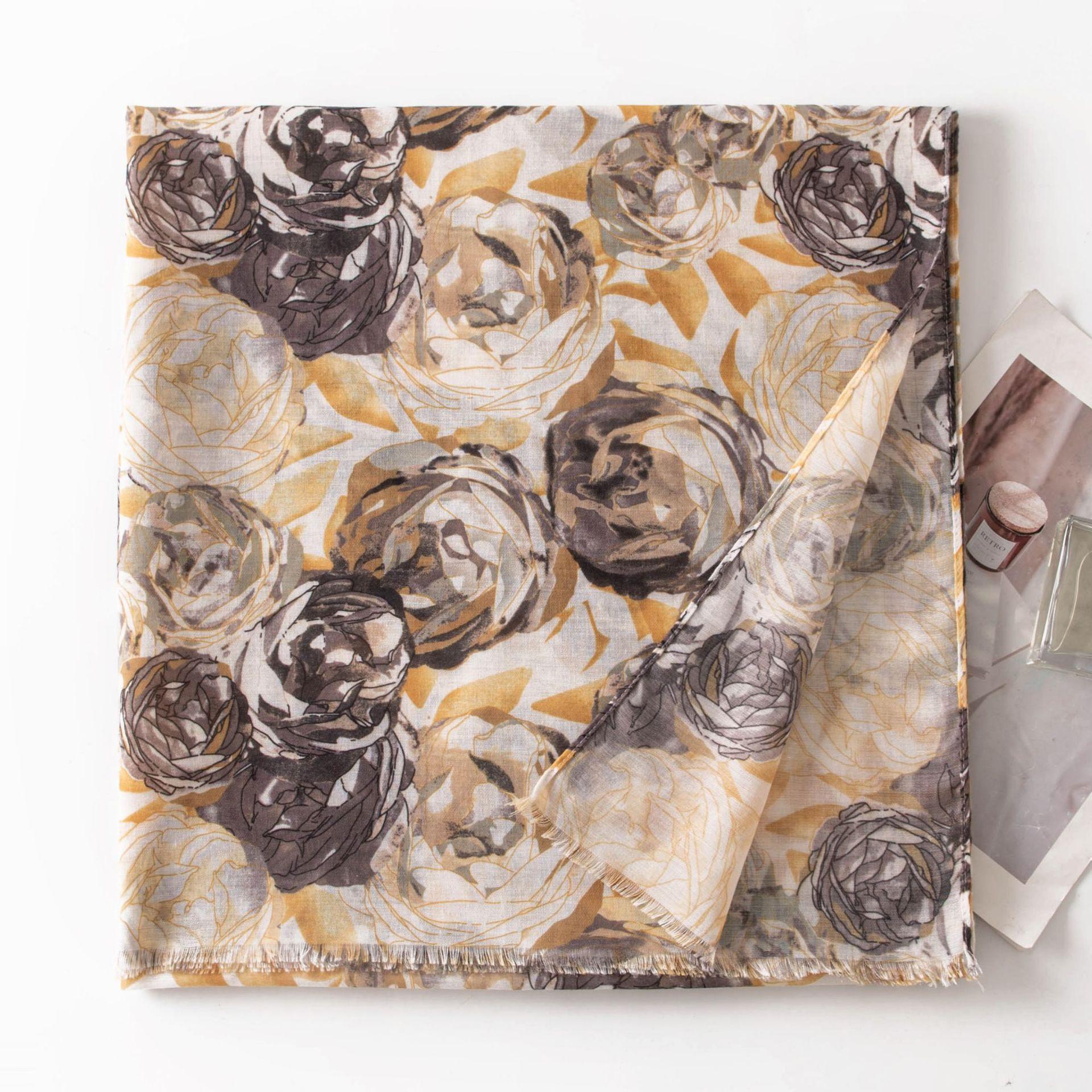 Cross-border live broadcast long scarf silk scarf thin scarf women s spring and autumn Korean version versatile long silk scarf summer sunscreen shawl 190*90