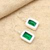 Chrome Diopside Gemstone Handmade 925 Sterling Silver Jewelry Earrings For Women