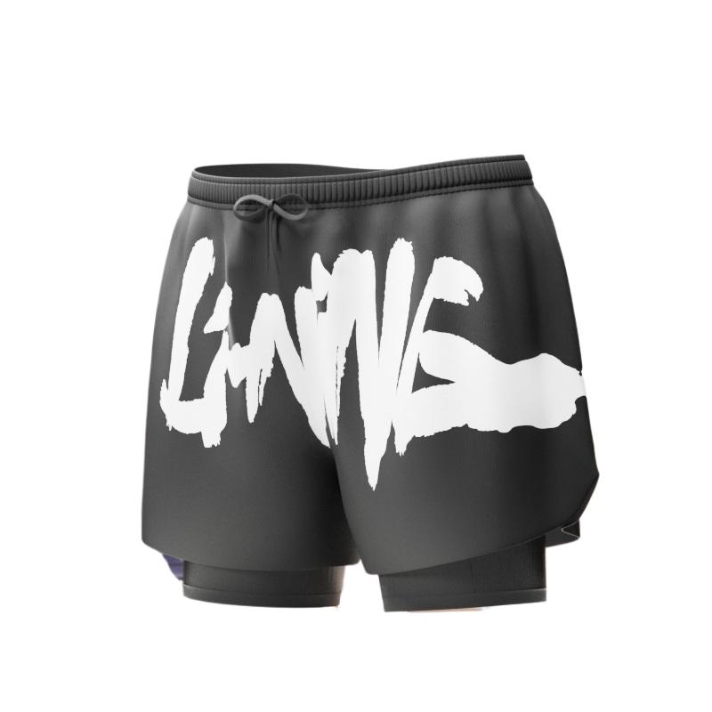 Li Ning Beach Shorts Men s Black LSKU809 XXXL
