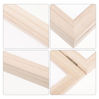 A5 Double Deckle Paulownia Wooden Frame Diy Children Handmade Paper Making Screen Craft Tool With Mesh Filter Reusable T