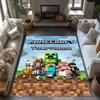 Minecraft 3 Personalized Name Carpet Perfect for Foyer Balcony Bedrooms Decorate room Anti-slip Rug Anime Office Decor