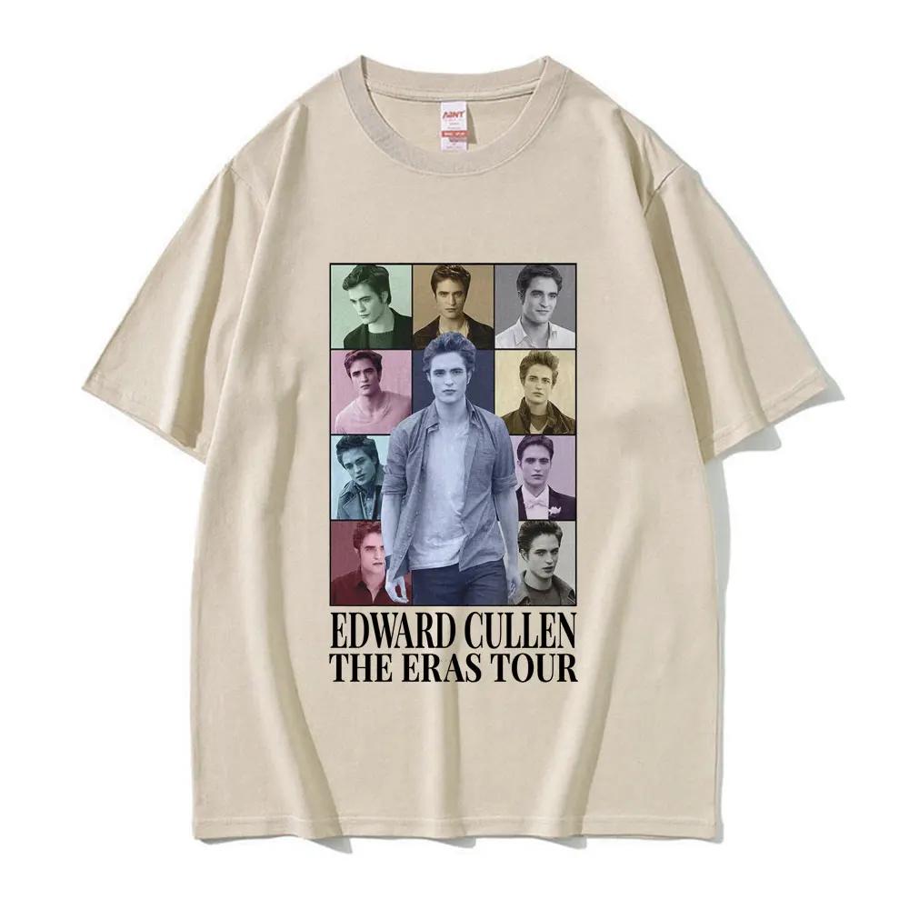 Edward Cullen The Eras Tour T Shirt Hot The Twilight Saga Movie Tshirts Unisex Women Casual Short Sleeve Oversized Tshirt