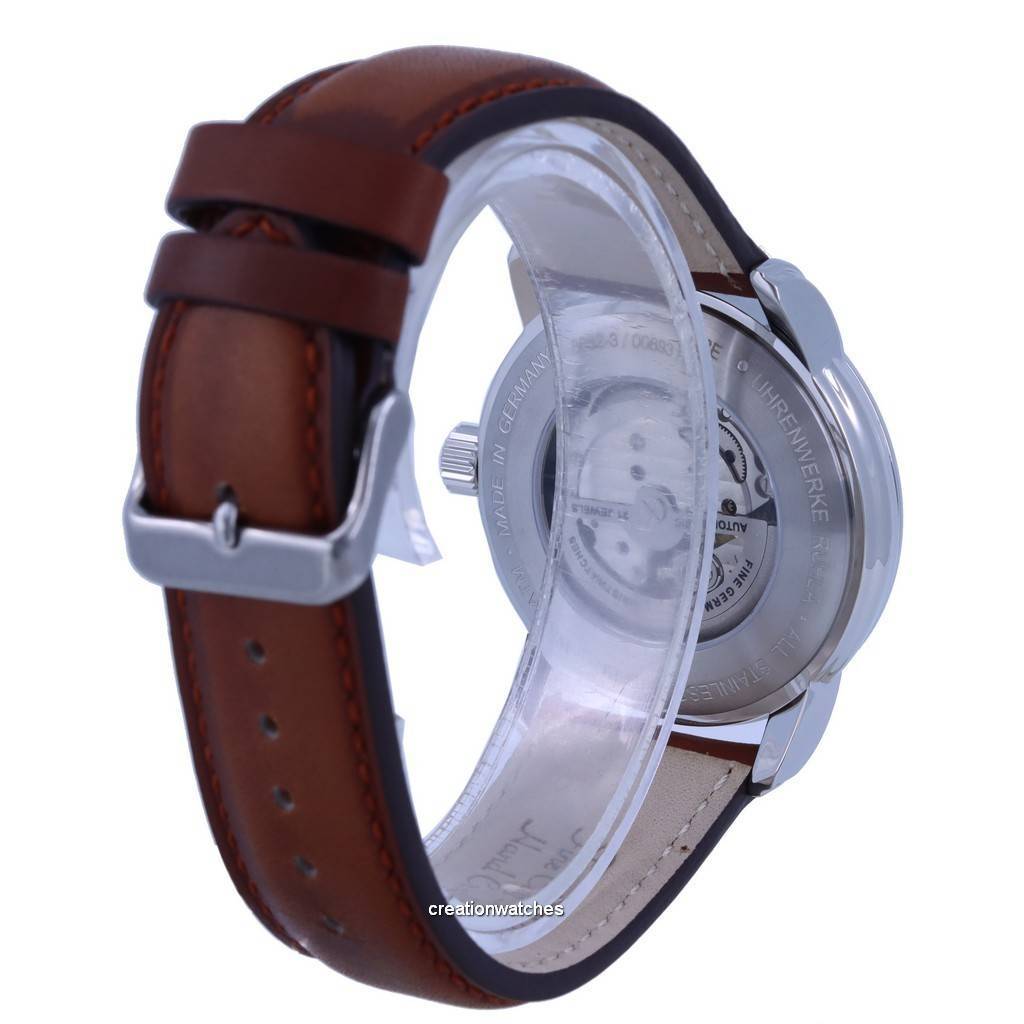 Zeppelin New Captain's Line Blue Dial Leather Strap Automatic 8662-3 86623 Men's Watch