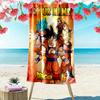 Name Custom Anime Dragon Ball Print Beach Towel, Large Soft Quick Dry Towel for Beach Camping Swimming
