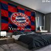 FC Bayern Munchen Custom Name Wall Tapestry Aesthetic Wall Hanging Printed Fabric Blanket Decorative Tapestries for Bedroom Living Room Home Decor
