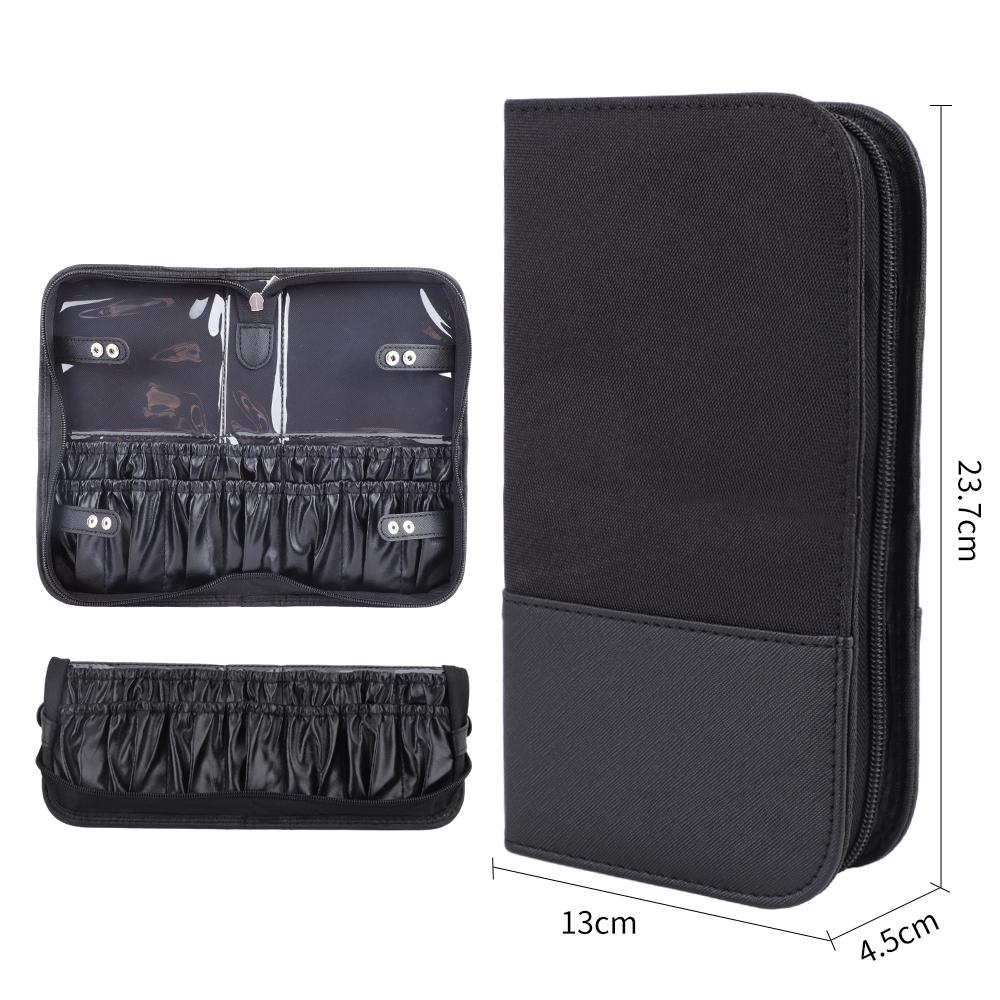 HMU Custom Cosmetic Bag Travel Professional Makeup Brushes Organizer Bag Makeup Artist Stand Foldable Case Cosmetic Case Holder L