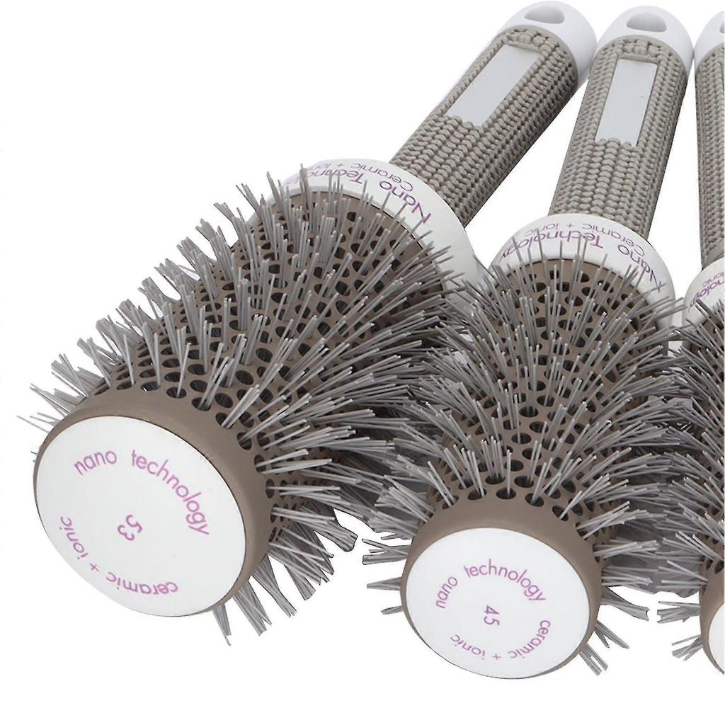 5pcs Round Brush Set Heat Conduction Hairbrush Comb Hairdressing Tool Set for Blow Drying Curling