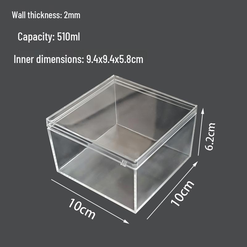 Clear Acrylic Rectangular Gift Box for Tea and Party Souvenirs