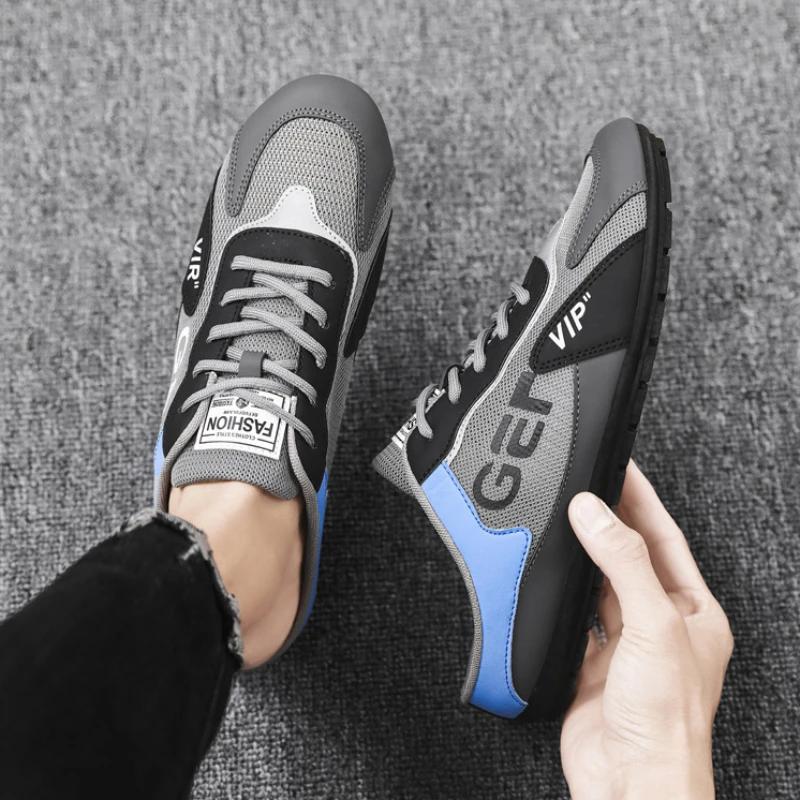 Summer 2024 Half Slippers for Men Trendy Men's Flat Bottom Casual Shoes Soft Sole Support Shoes Men's Sneakers Zapatos De Hombre