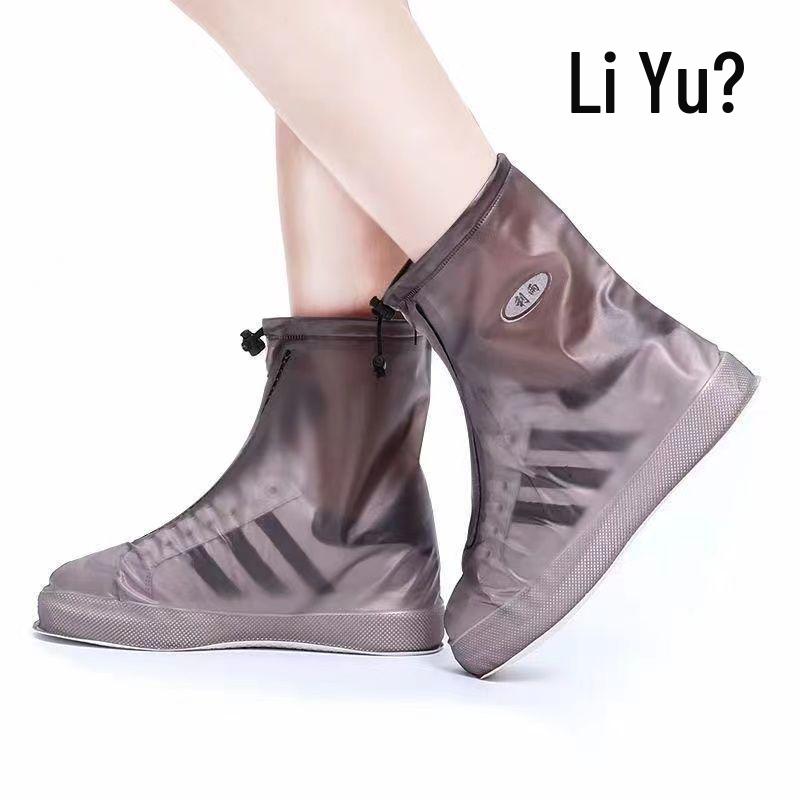 Unisex Non-Slip High-Top Waterproof Shoe Covers - Wear-Resistant, Splash-Proof, Ideal for Adults and Kids in Rainy Outdoor Conditions.