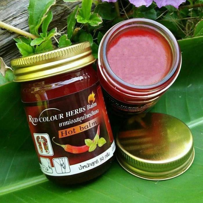 Thai Red Chili and Mint Massage Balm 50g | Muscles and Joints | Promotes Blood Circulation