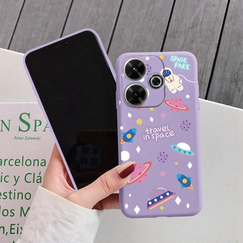 

Мягкий силиконовый чехол с мультяшным астронавтом для Xiaomi Redmi Note 13 Pro 13C 14T Poco C65 Samsung A55 M35 S24 Huawei Honor 200 iPhone Realme противоударный чехол Samsung Galaxy S9 Plus фиолетовый
