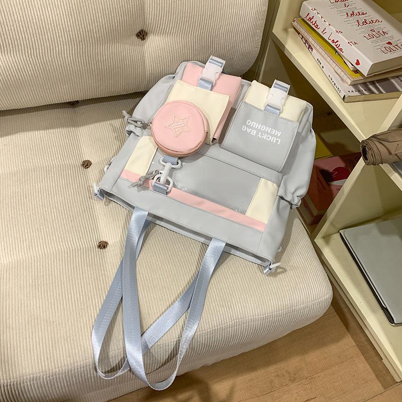 

Студенческая сумка для книг Женская сумка для репетиторства для ученицы начальной школы Холщовая сумка большой вместимости Милая детская сумка для репетиторства Женская сумка кроссбоди .