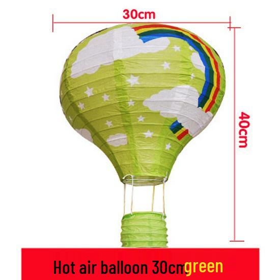 Back-to-School, Mid-Autumn Festival, National Day Hanging Hot Air Balloon Paper Lantern for Ceiling Decoration