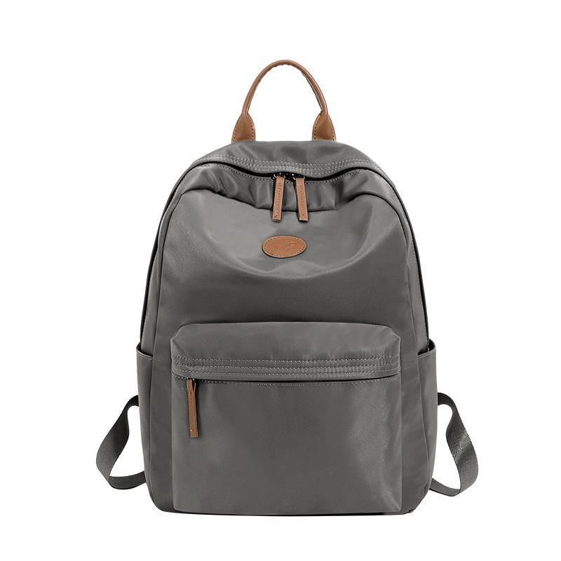 Fashionable Backpack Nylon Large Capacity Backpack Commuting Korean Version Simple Computer Bag Casual Travel Backpack