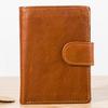 Herren Portemonnaie, Herren Echtes Leder Kurzer Stil, Zwei-Falt Geldklammer, Vertikaler Stil, Rindsleder Portemonnaie, Herren Tasche, Öl Wachs Leder Tasche