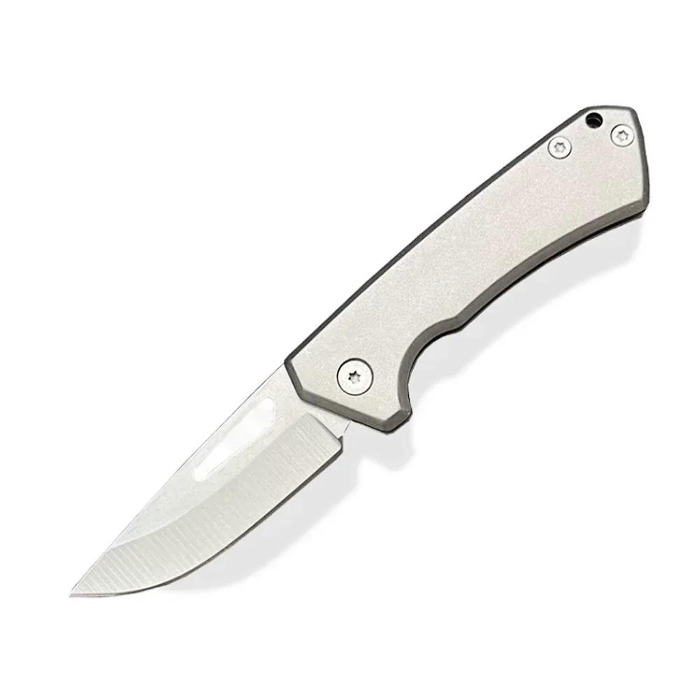 Mini Refined All Steel Integrated Folding Knife for Outdoor Camping EDC Unboxing Portable Pocket Sharp Blade Hand Polished Blade