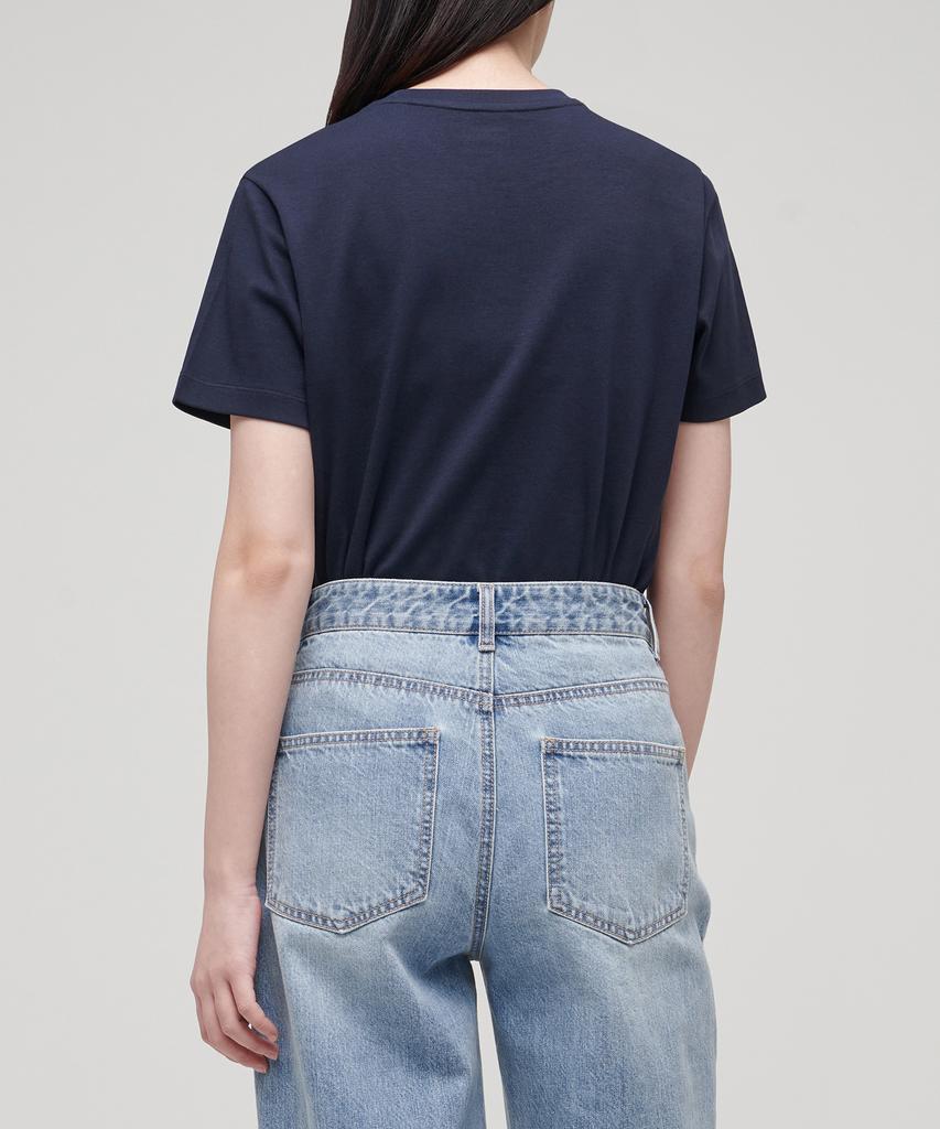 MUSINSA STANDARD WOMAN Women'S Basic Crew Neck T-Shirt [Dark Navy]