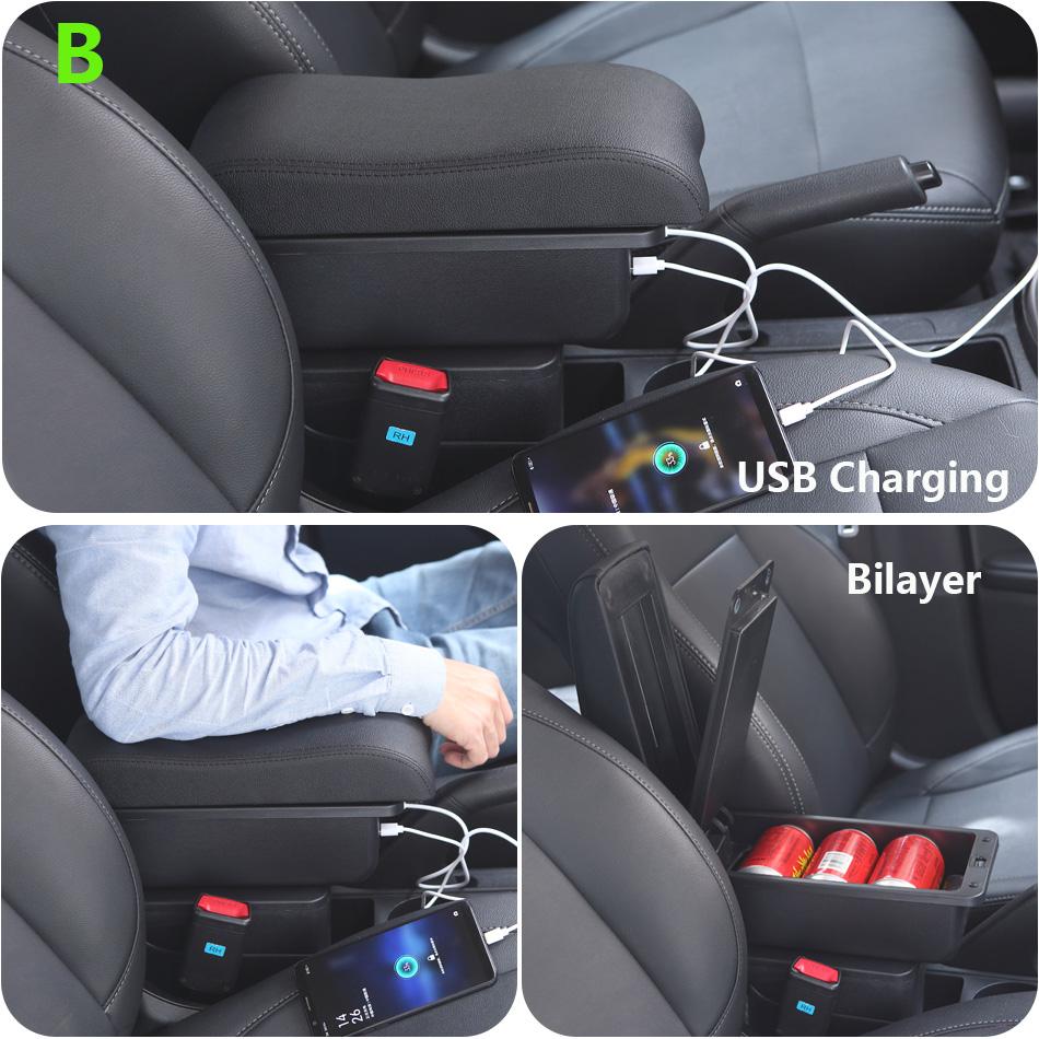 For Volkswagen Polo Armrest For VW Polo 9N 3 Car Armrest box Curved surface Interior parts Storage box car accessories 2002-2009