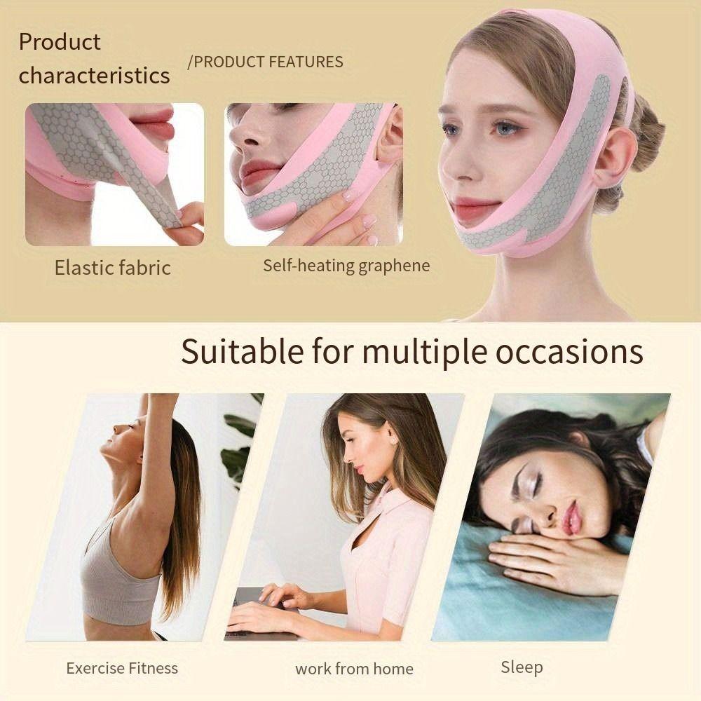 High-Elasticity Graphene Face Lifting Belt Anti Wrinkle Face Lift Up Strap Women