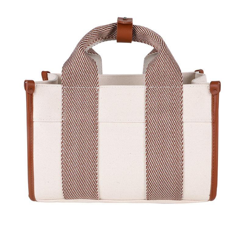 Bag Female Fashion Korean Female Bag Square Retro Canvas Bag Large Capacity Handbag