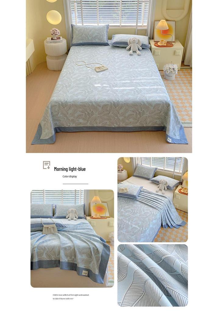 A-Class 100% Cotton Coarse Cloth Soft Bed Sheet for All Seasons